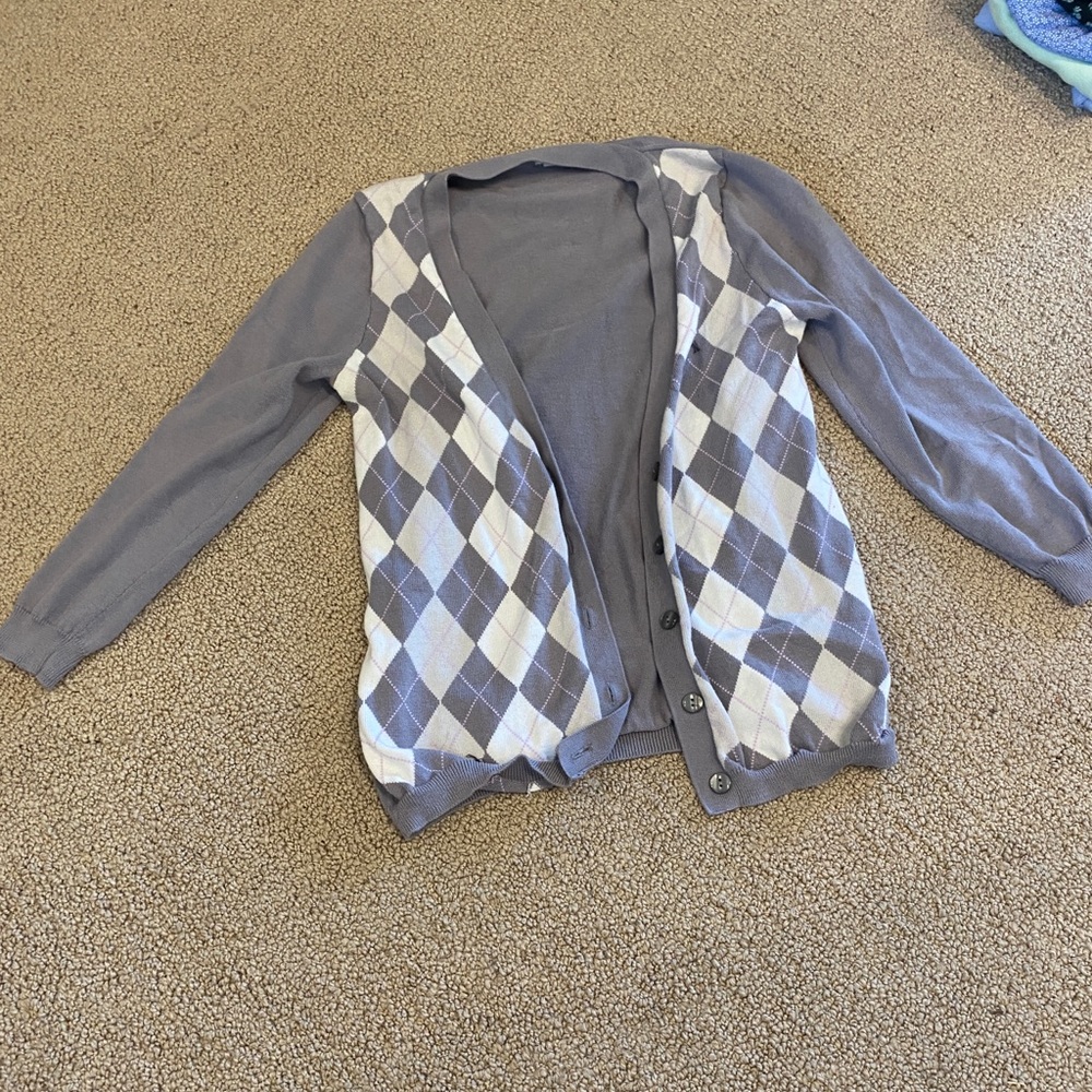 J crew argyle sweater